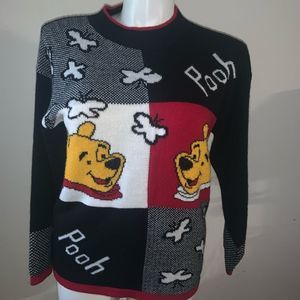 Vintage 90s Winnie The Pooh Crew Neck Sweater Medium